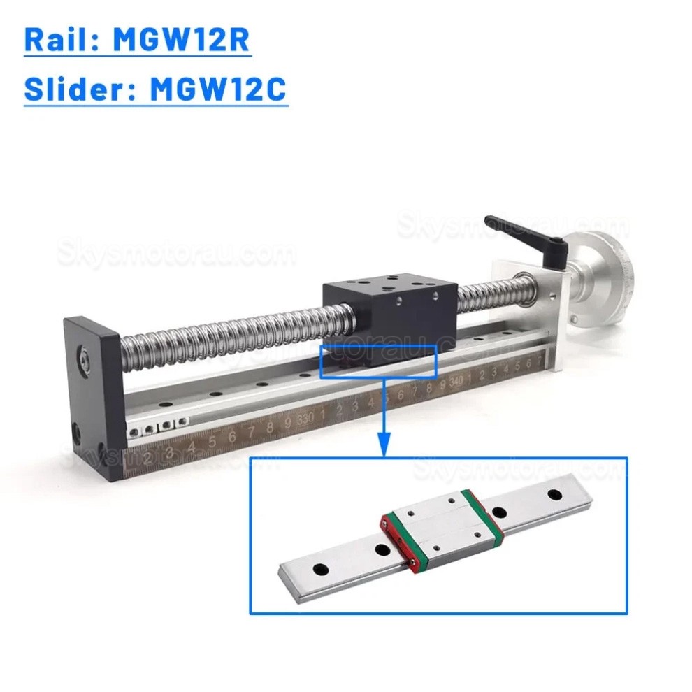 Manual Linear Slides Actuator DXG6042 Mini Manual Ballscrew Slide Table with Handwheel