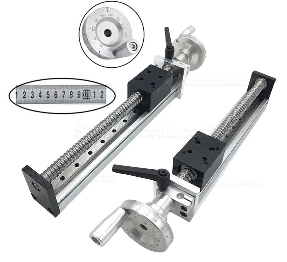 Manual Linear Slides Actuator DXG6042 Mini Manual Ballscrew Slide Table with Handwheel