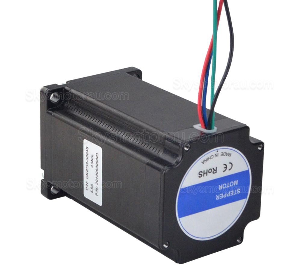 Nema 24 Bipolar Stepper Motor 24HP39-5004S 3.5 Nm 5.0A 1.8deg 60&times;60&times;97.8mm 4 Wires
