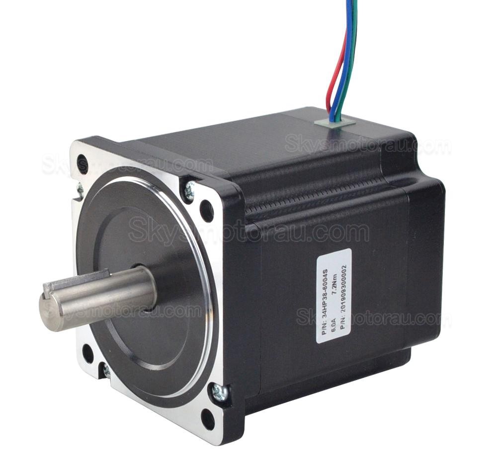 Nema 34 Bipolar Stepper Motor 34HP38-6004S 7.2Nm 6.0A 1.8deg 86&times;86&times;95.3mm 4 Wires
