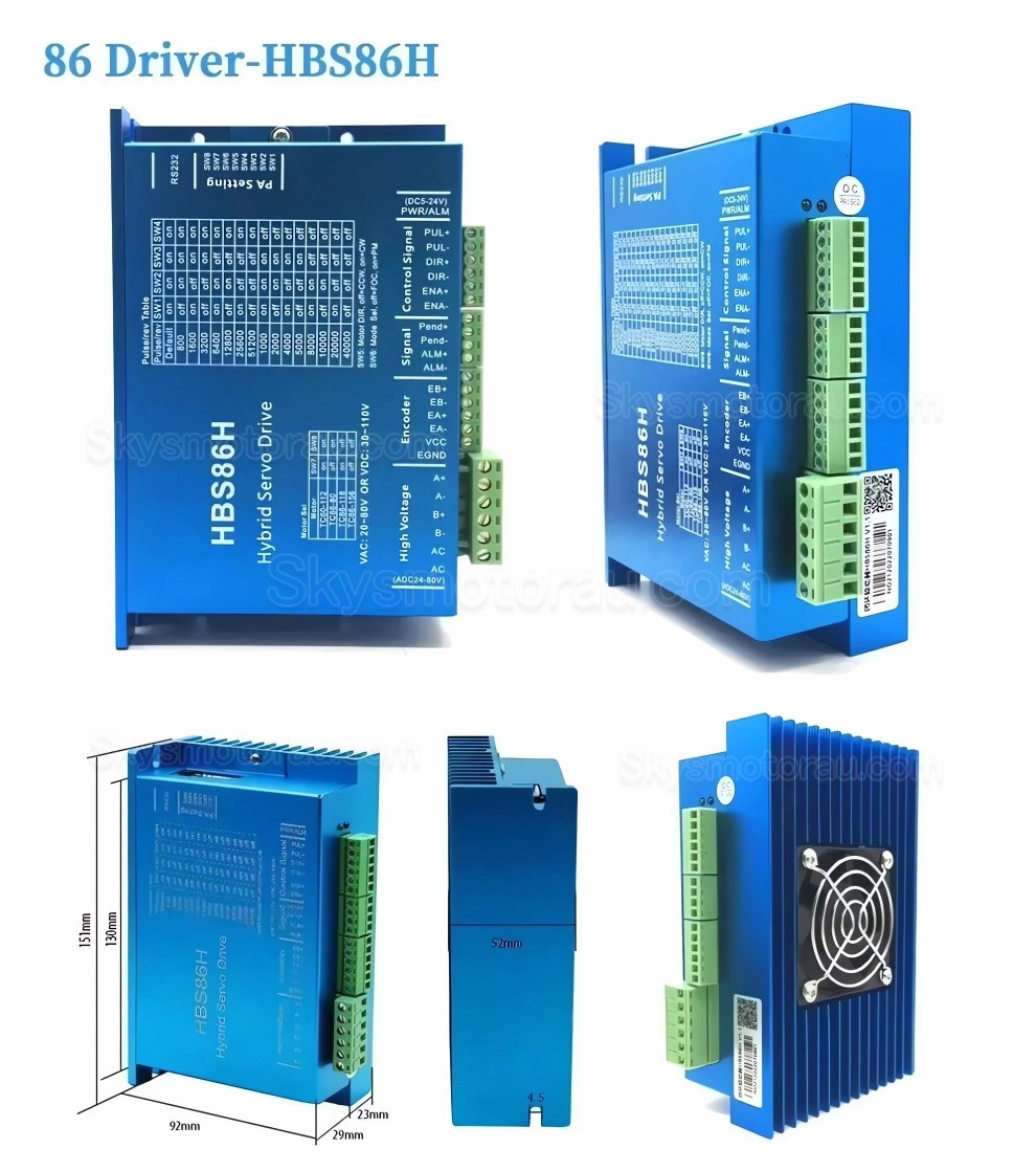 NEMA 34 Closed-Loop Stepper Driver HBS86H 20~80VAC/30-110VDC