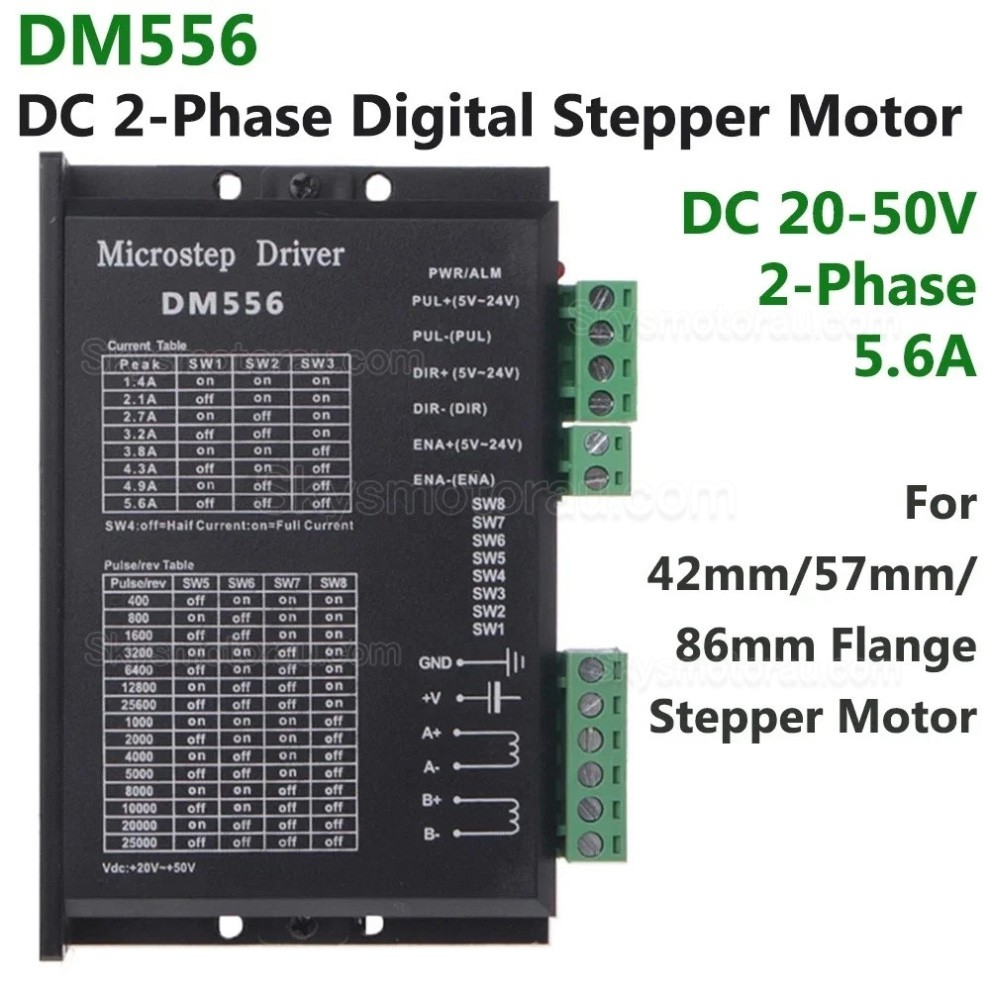 3 Axis CNC Stepper Motor Kit with 3Nm Nema 23 Stepper Motor & Motor Driver & Power Supply