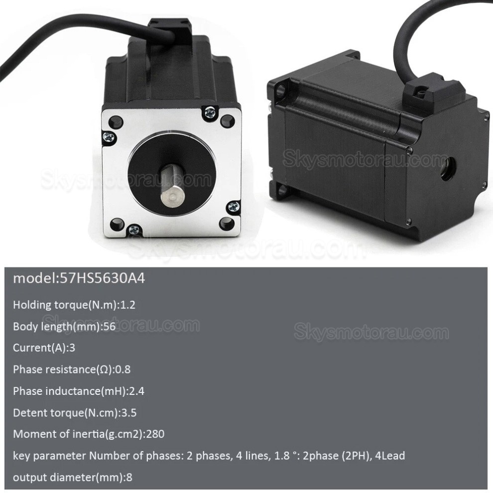 Nema 23 Stepper Motor 57HS5630A4 1.2Nm 3A 4-Wires 1.8 Deg for 3D printer CNC Router