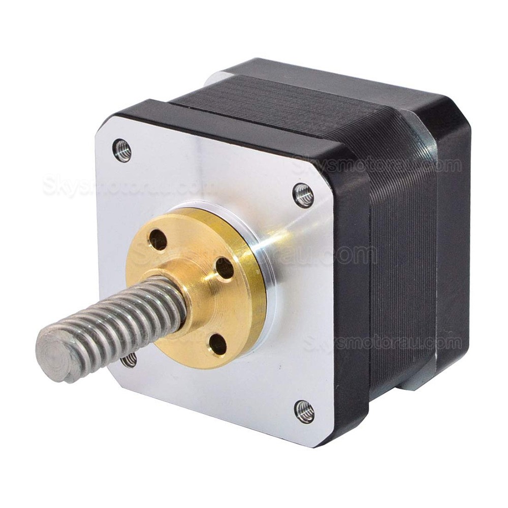 Nema 17 Economy Linear Stepper Motor 17LS13-0404E-32G Screw Length 32mm, Lead/rev 8mm, 0.4A 26Ncm