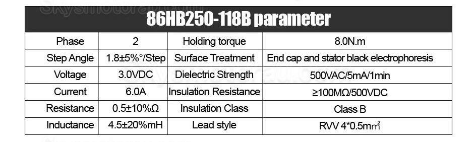 Nema 34 Closed Loop Stepper Motor Kit 86HB250-118B-HBS86 Brake 8N.m with HBS86 Stepper Driver + Brake