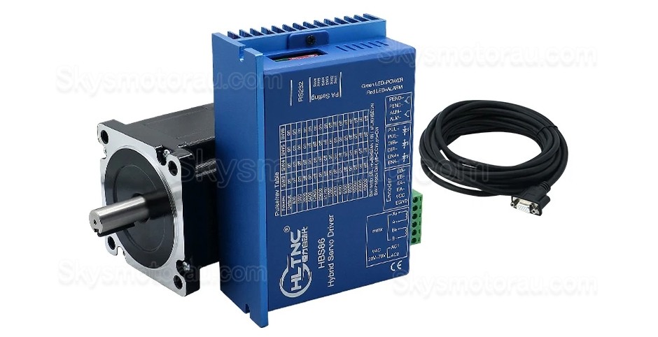 Nema 34 Closed Loop Stepper Motor Kit 86HB250-118B-HBS86 (No Brake) 8N.m with HBS86 Stepper Driver