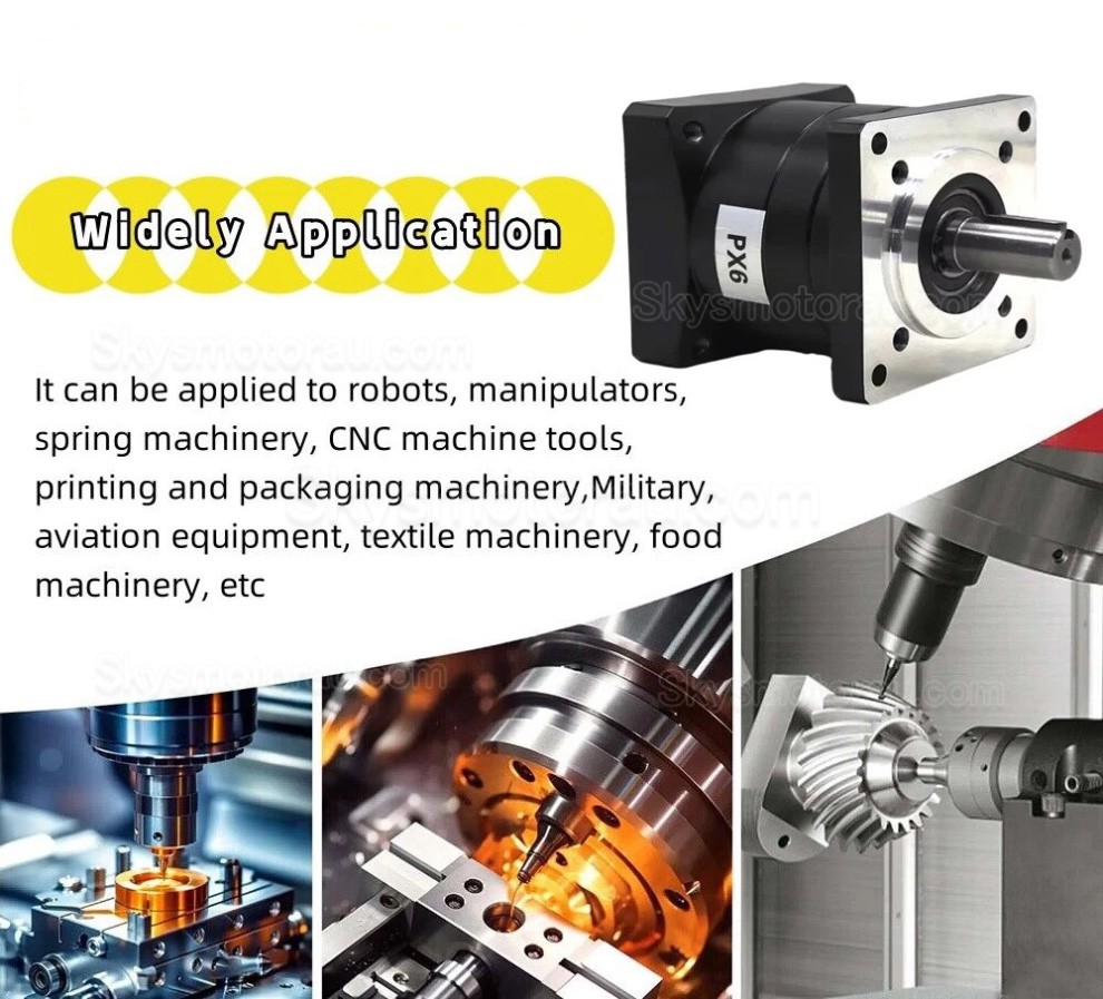 86PX Series Nema 34 Planetary Gear Box Ratio 5:1 - 100:1 for 86mm Stepper Motor