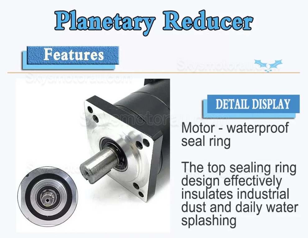 86PX Series Nema 34 Planetary Gear Box Ratio 5:1 - 100:1 for 86mm Stepper Motor