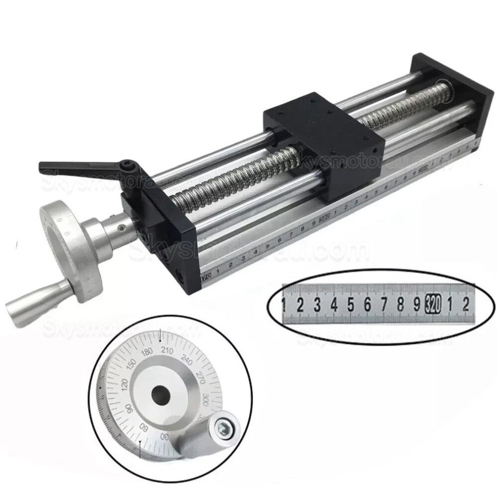 Manual Linear Slides Actuator GGP5080 Ballscrew Rail Slide Stage CNC Motion Module with Handwheel