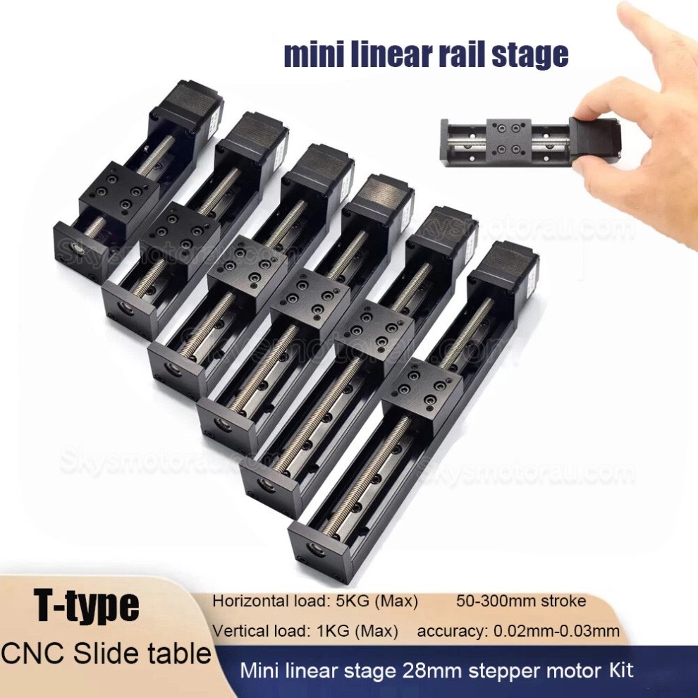 Motorized Linear Slides Actuator OSP001603 CNC Ballscrew Linear Slide 50mm-300mm Stroke with Nema11 Motor