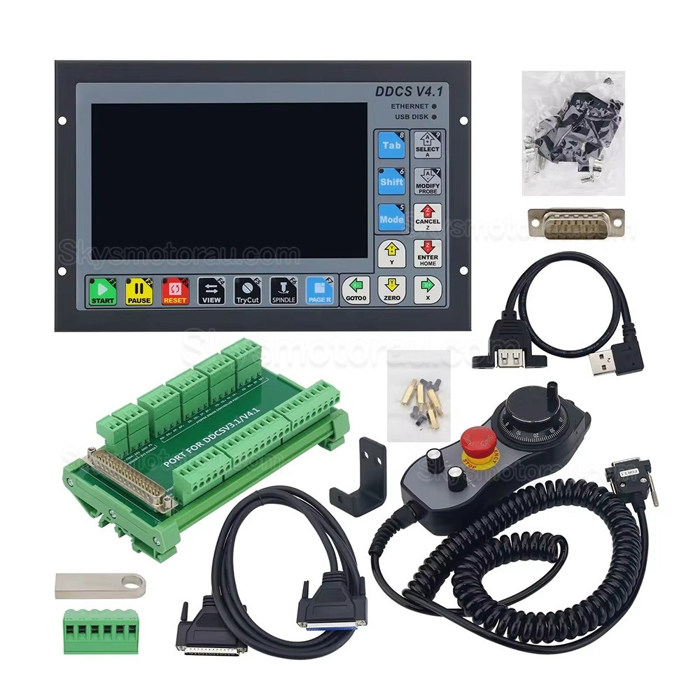 3 Axis / 4 Axis CNC Motion Controller DDCS V4.1 Standalone Offline Controller USB CNC Controller Interface