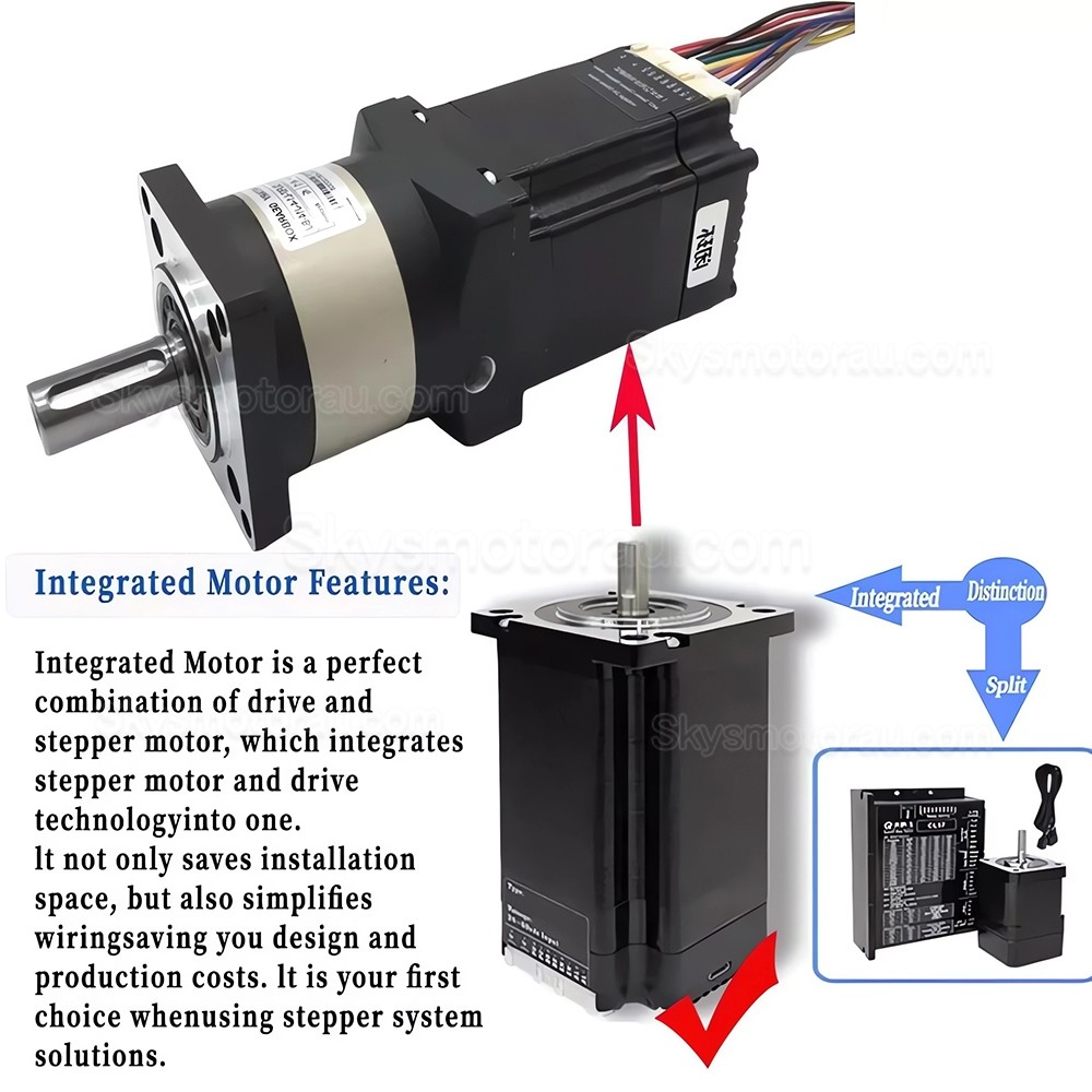 Nema 23 Geared Stepper Motor DLF+HBT5776C 3.5A with 4:1/5:1/10:1/20:1/25:1/40:1/50:1/100:1 Planetary Gearbox
