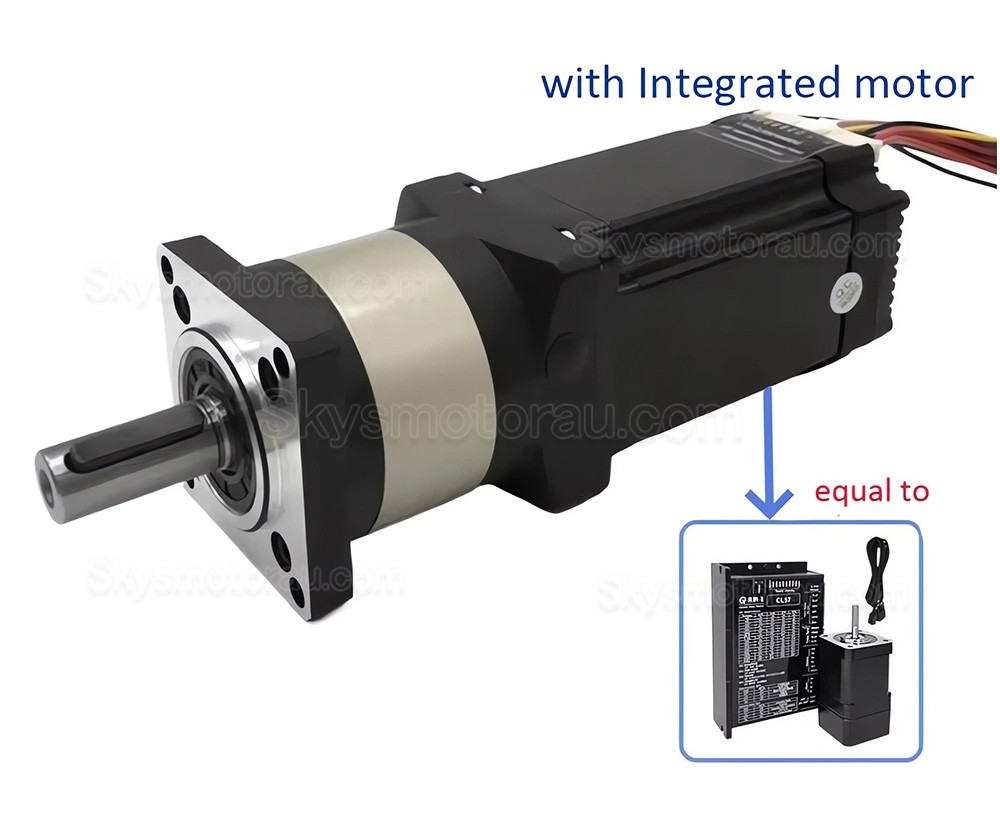 Nema 23 Geared Stepper Motor DLF+HBT5776C 3.5A with 4:1/5:1/10:1/20:1/25:1/40:1/50:1/100:1 Planetary Gearbox