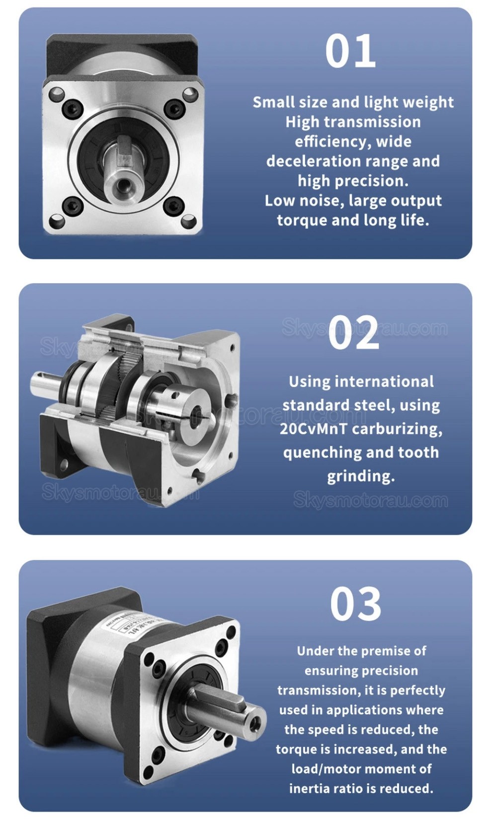 Nema 23 Geared Stepper Motor DLF+HBT5776C 3.5A with 4:1/5:1/10:1/20:1/25:1/40:1/50:1/100:1 Planetary Gearbox