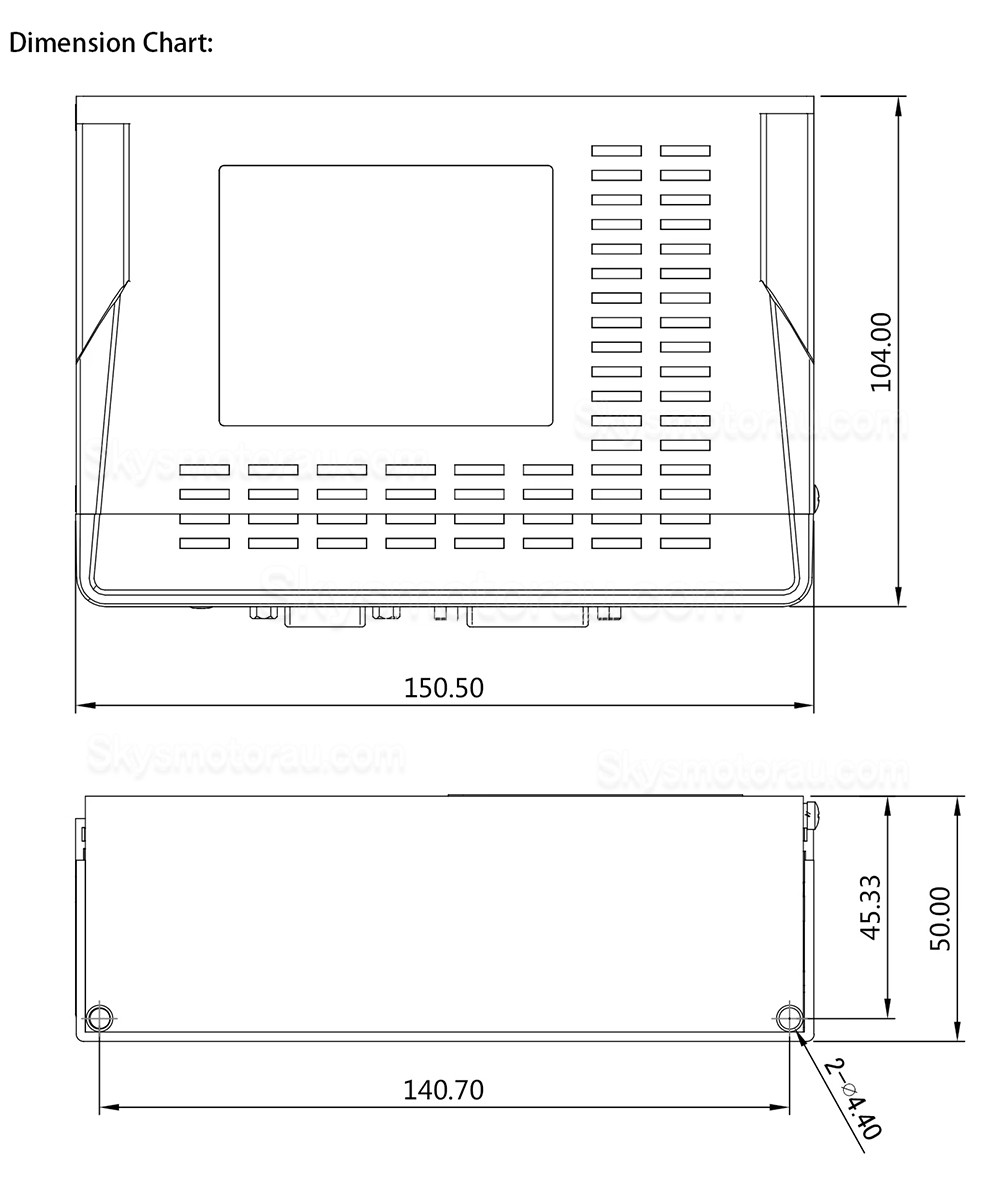 48V 400W 60mm DC Servo Motor & Driver Kit 60ASM4001024C+MCAC825 1.27N.m with 1024 Lines Magnetic Encoder