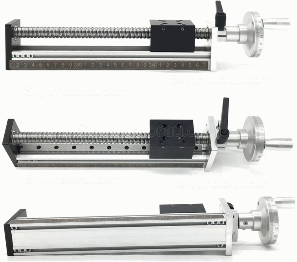 Manual Linear Slides Actuator DXG6042 Mini Manual Ballscrew Slide Table with Handwheel