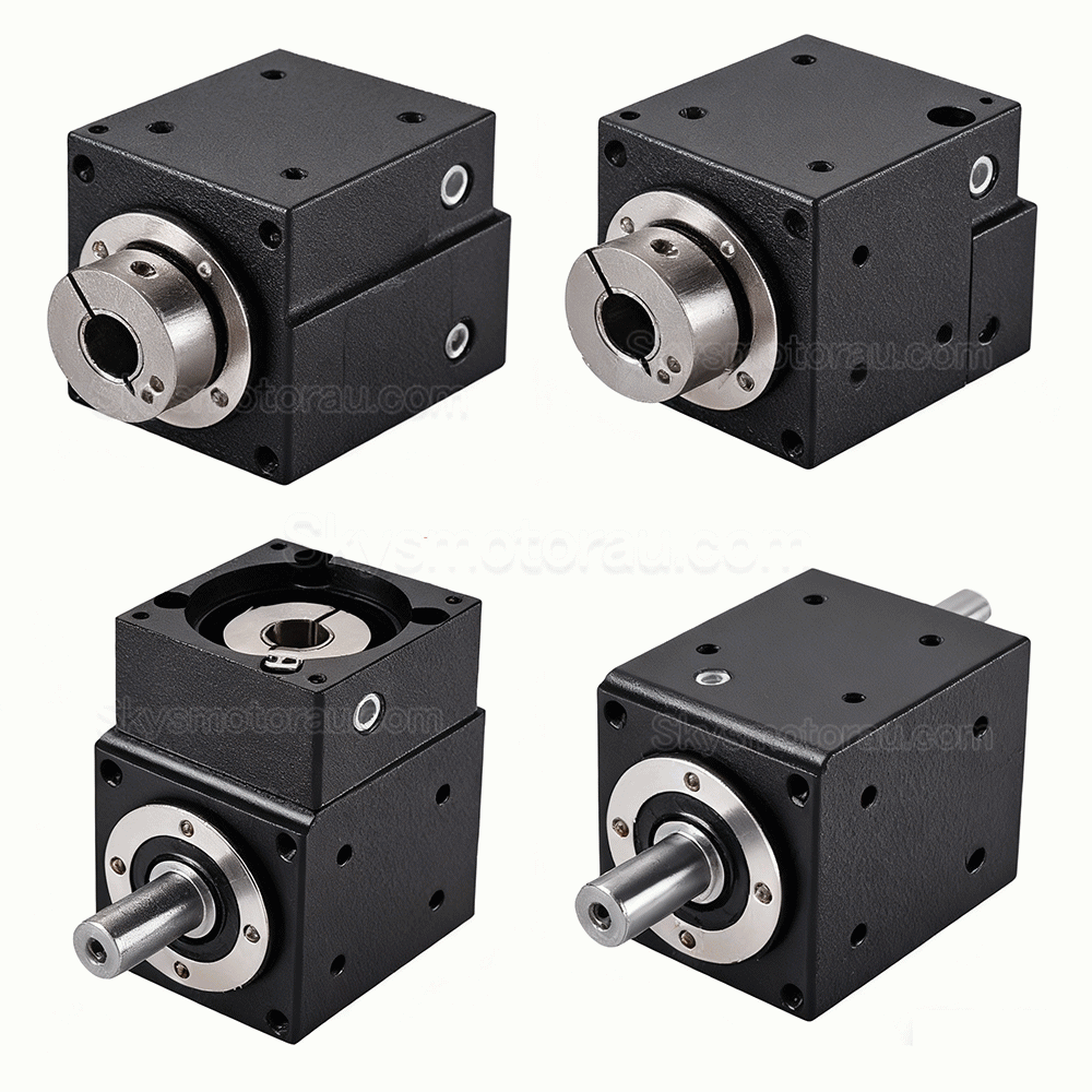 Nema 23 Right Angle Commutator 90 Degree Bevel Gearbox 2:1/3:1/5:1 for Nema23 Stepper Motor