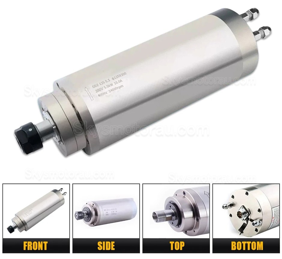 5.5KW Water Cooled Spindle Motor OSP001429 ER25 Collet 220V/380V 24000RPM