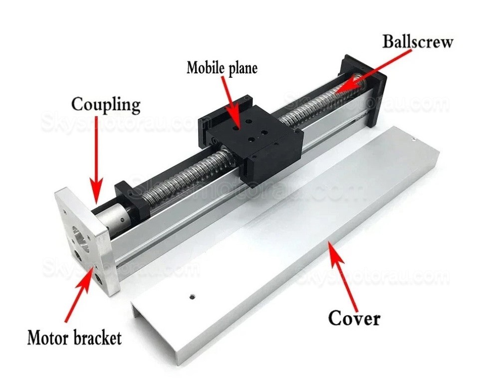 Fully Enclosed Waterproof Motorized Linear Stage Kit OSP001614 with NEMA 23 Stepper Motor + HB8080C Driver