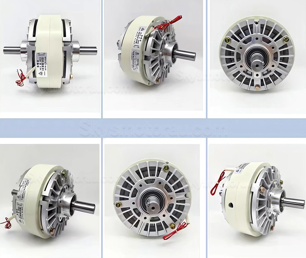 FL-S/A Series Dual Shaft Magnetic Particle Powder Clutch 6/12/25/50Nm 24VDC