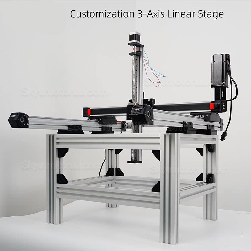 Belt Driven Linear Actuator Kit FPB45 Belt Drive Motorized Linear Stage Actuator with Nema 23 Stepper Motor