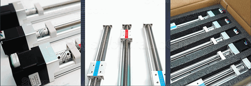 Mini Motorized Linear Slides Actuator FSK30J Linear Slide Rail 50-500mm with Nema 14 Stepper Motor