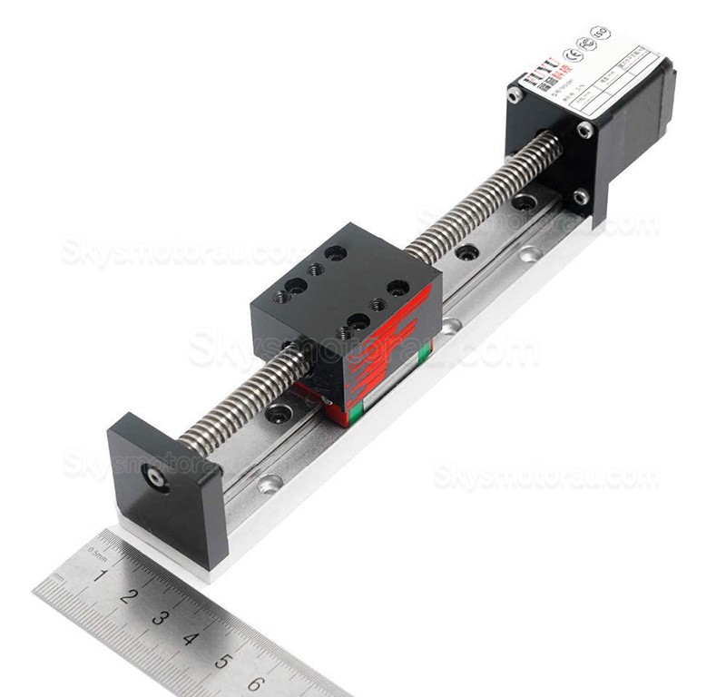 Motorized Linear Slides Actuator FSL30 50-300mm Linear Ball Screw Actuator with Nema 14 Stepper Motor