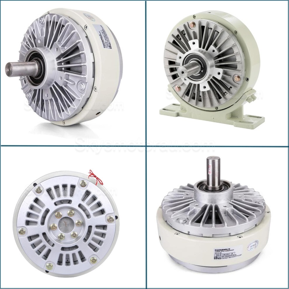 FK-D Series Single Shaft Magnetic Particle Brake Kit 6Nm-50Nm with Tension Controller TBS-200A