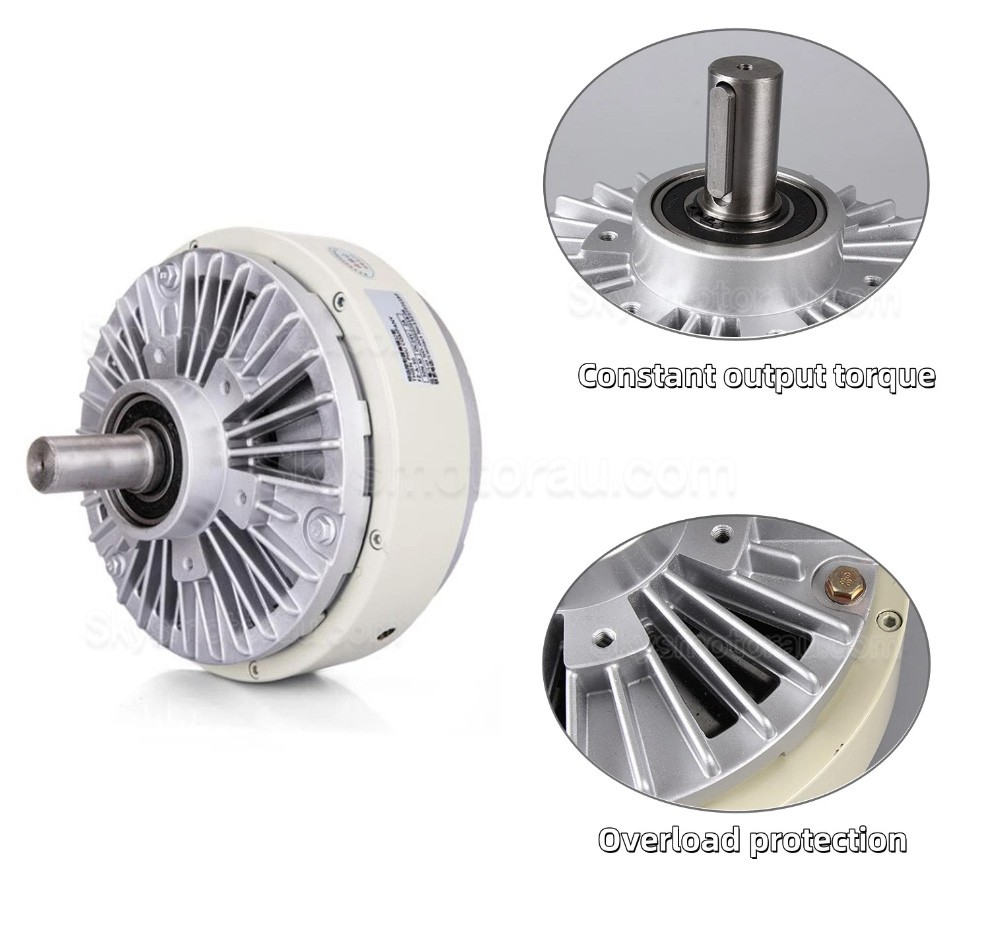 FK-D Series Single Shaft Magnetic Particle Brake Kit 6Nm-50Nm with Tension Controller TBS-200A