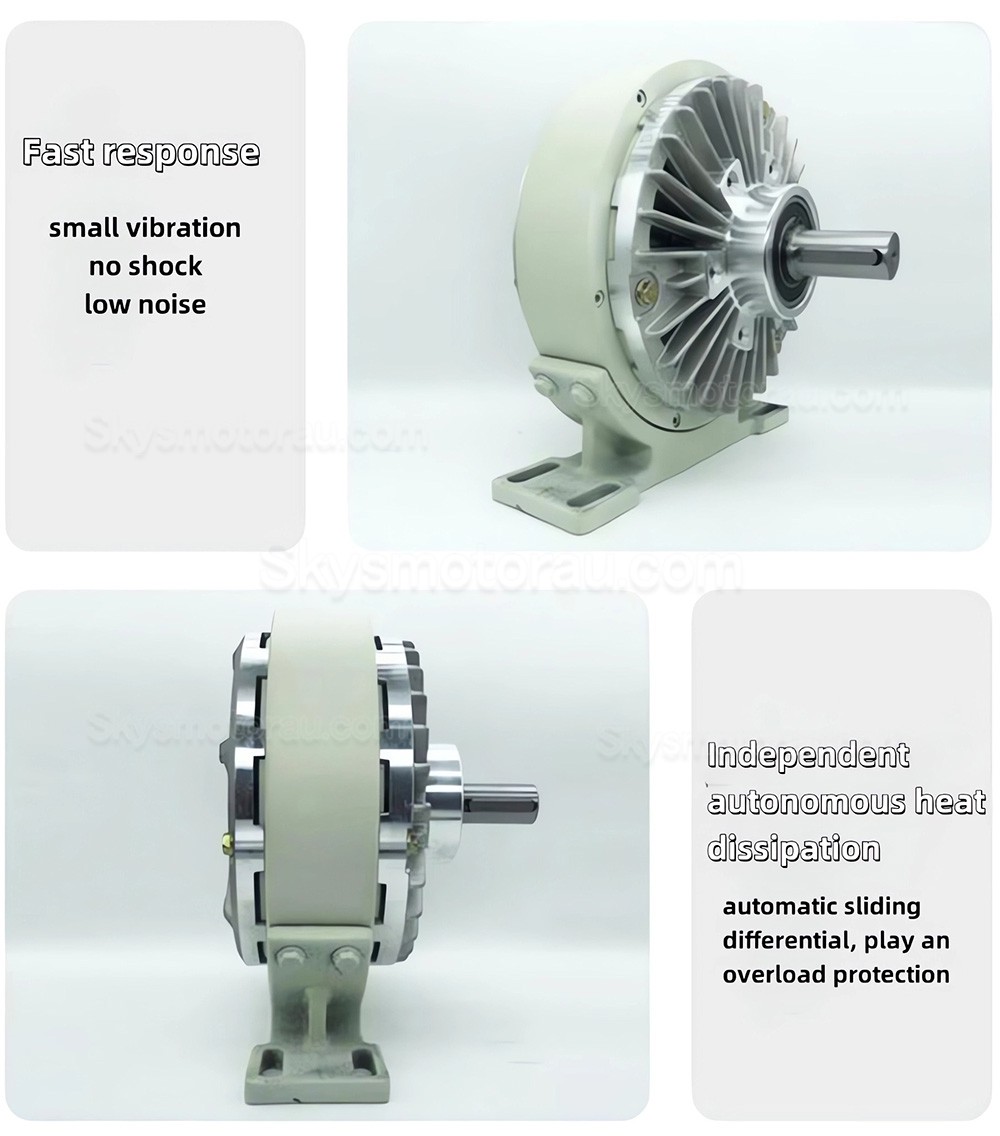 FZ-D Series Single-Shaft Magnetic Powder Brake, Magnetic Particle Brake 6-50Nm 24VDC IP54