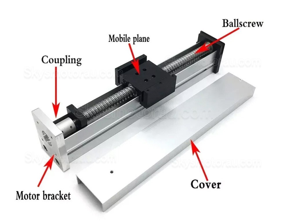 Mini Fully Sealed Motorized Linear Stage Kit OSP001613, CNC Ball Screw Slide Table With Stepper Motor