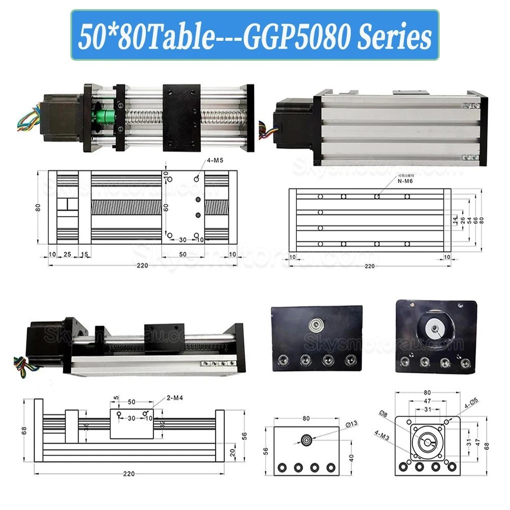 Motorized Linear Slides Actuator OSP001600 CNC Linear Slide Table with Stepper Motor