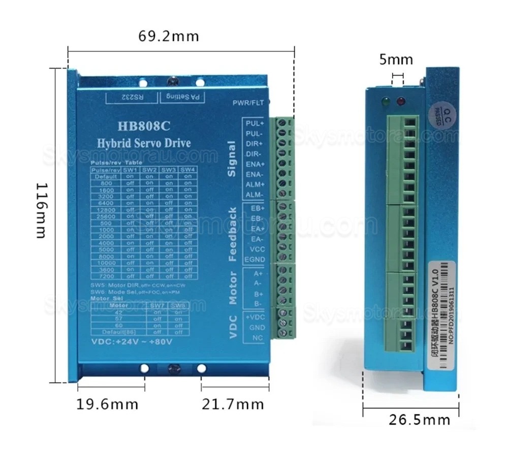 Screw Linear CNC Slide Table Kit QMF40, Fully Sealed CNC Linear Guide Module with Stepper Motor & Driver