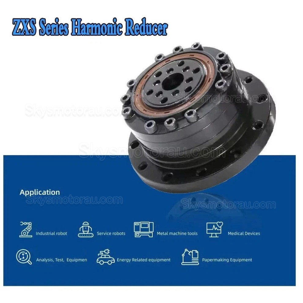 ZXS20 Series Cup Type 30:1/50:1/80:1/100:1 Harmonic Gearbox Ratio for Stepper / Servo Motor