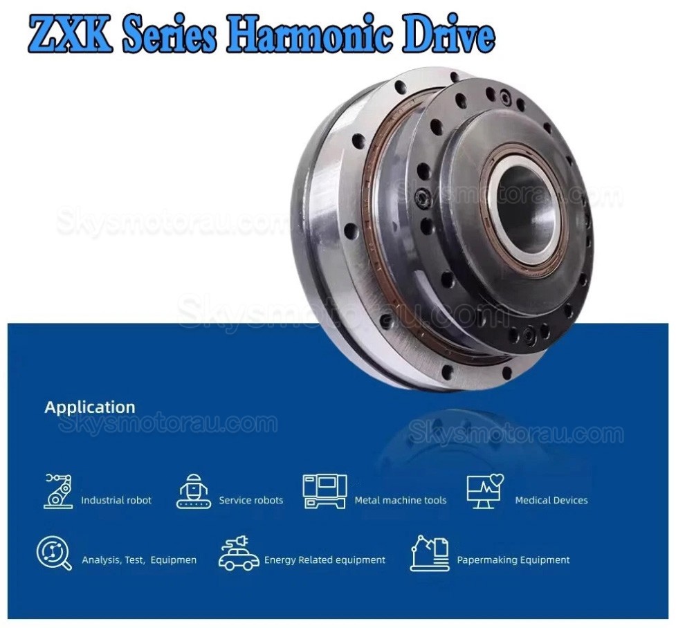 ZXK Series 30:1/50:1/80:1/100:1/120:1/160:1 Hollow Type Harmonic Reducer Gearbox