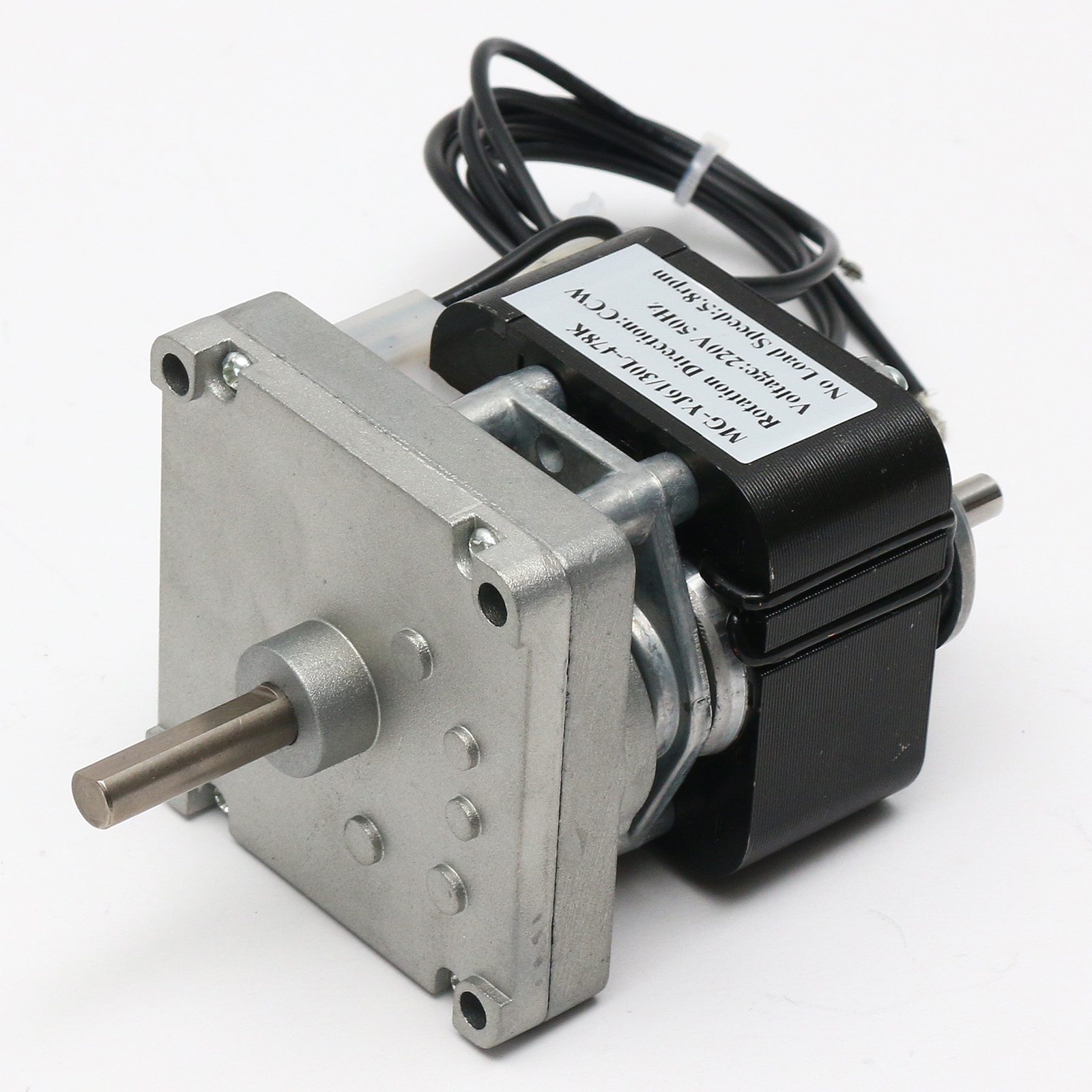 110/220V Shade Pole Gearmotor MG-YJ61 Single Phase with Ratio 13:1 - 718:1 Spur Gearbox