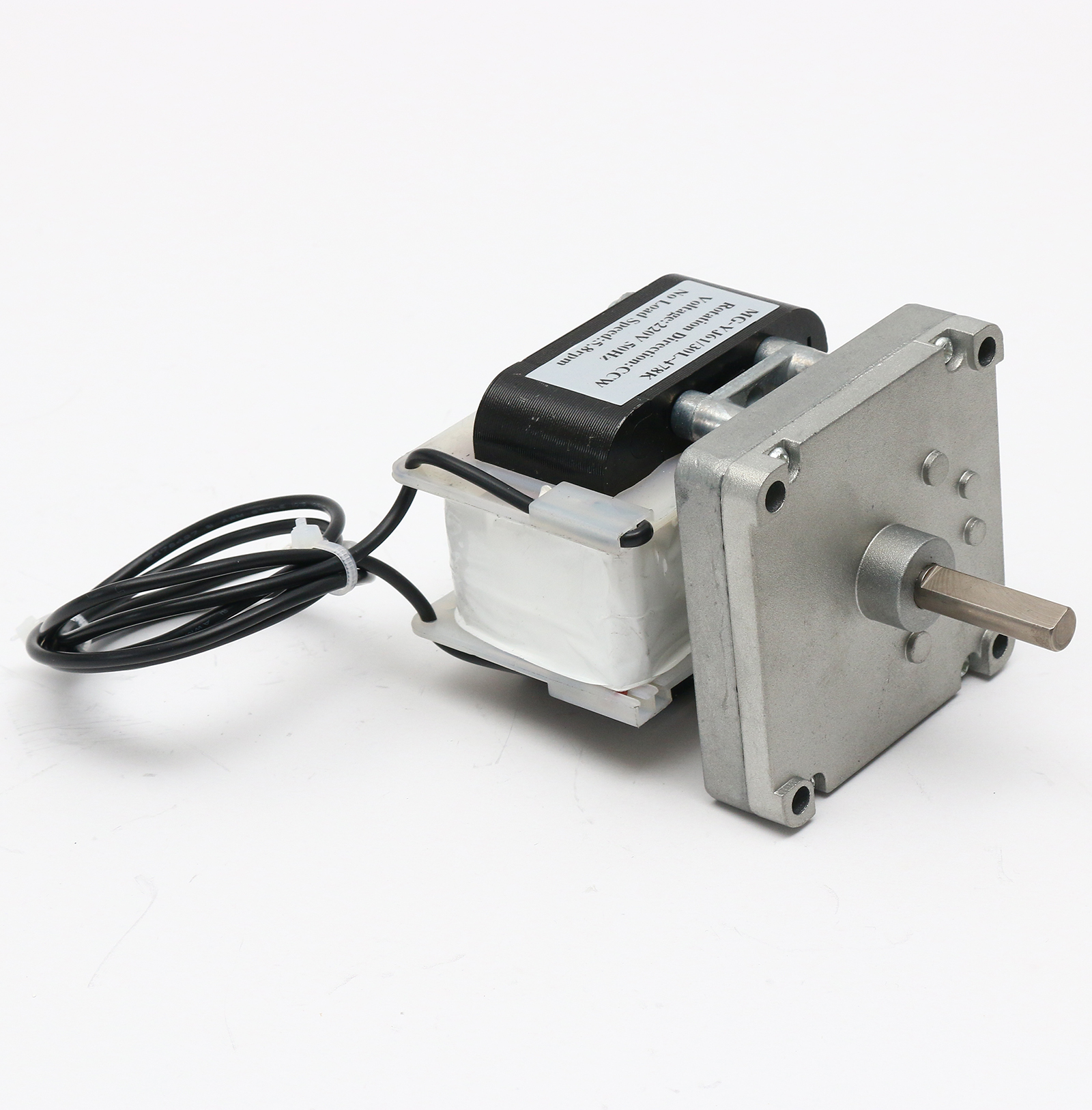 110/220V Shade Pole Gearmotor MG-YJ61 Single Phase with Ratio 13:1 - 718:1 Spur Gearbox