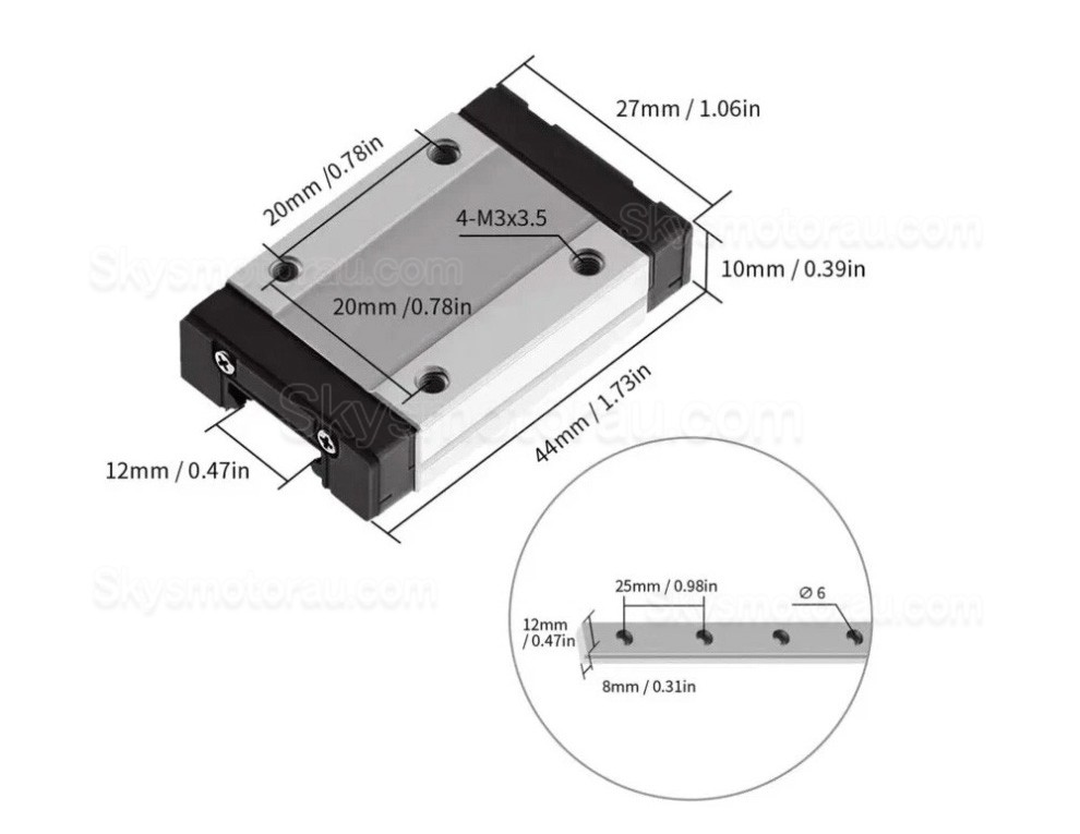 Screw Linear CNC Slide Table Kit QMF40, Fully Sealed CNC Linear Guide Module with Stepper Motor & Driver