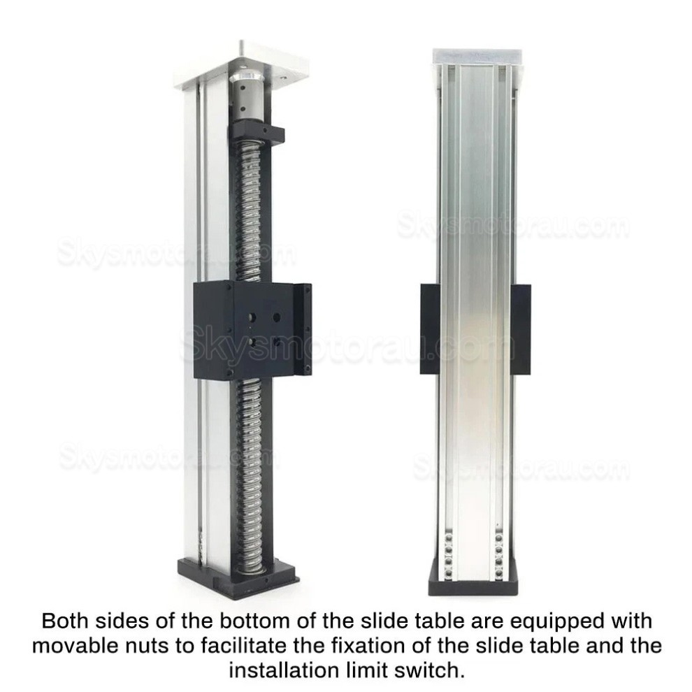 Screw Linear CNC Slide Table Kit QMF40, Fully Sealed CNC Linear Guide Module with Stepper Motor & Driver