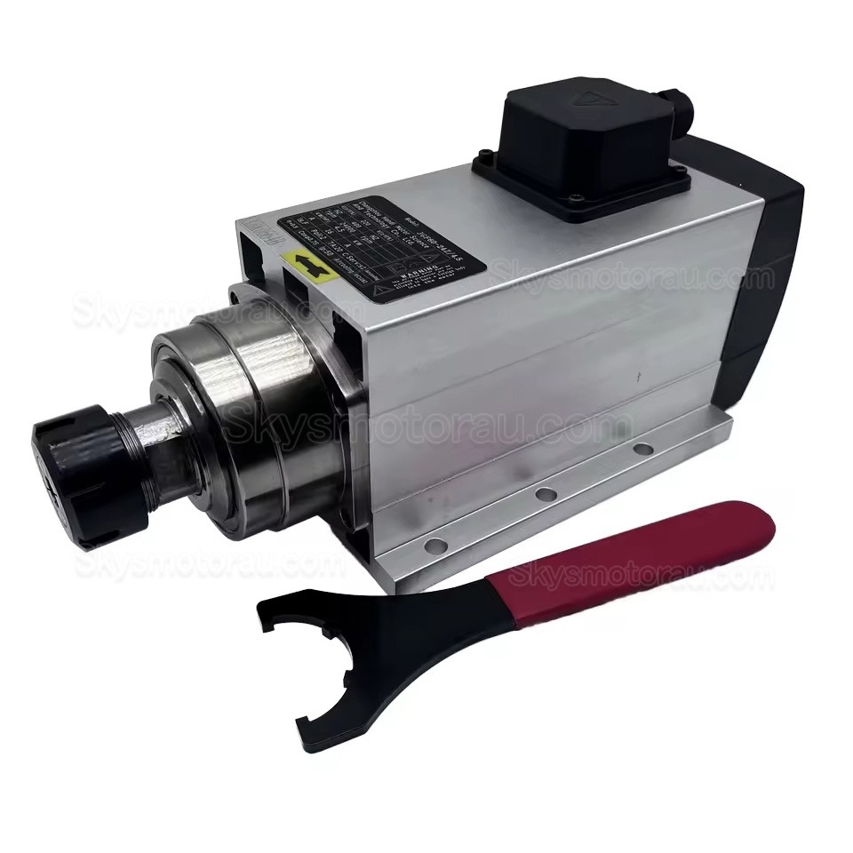 4.5kW Air Cooled CNC Spindle Motor GDZ120x103-4.5 ER32 Collet 220V/380V 18000RPM/24000RPM 400Hz