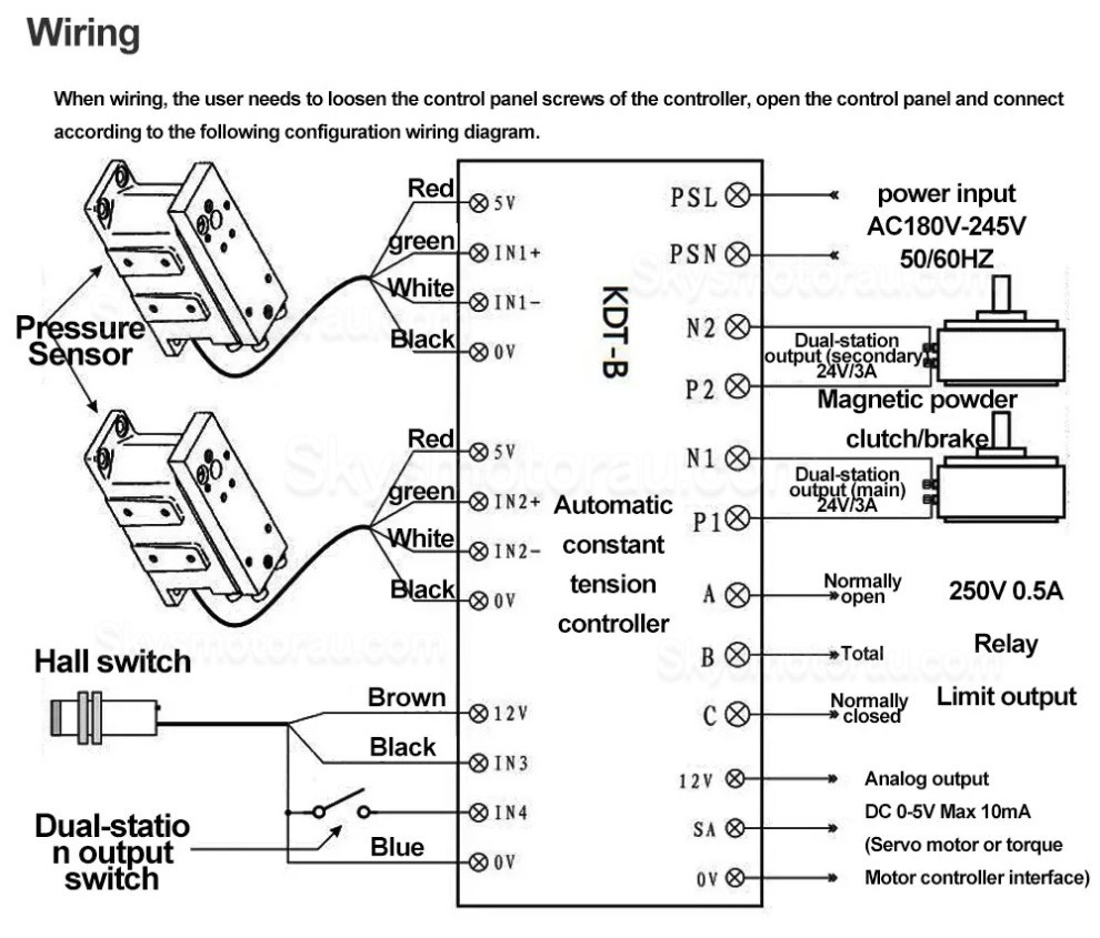 Automatic Digital Constant Tension Controller KDT-B-1000 for Magnetic Particle Brake / Clutch