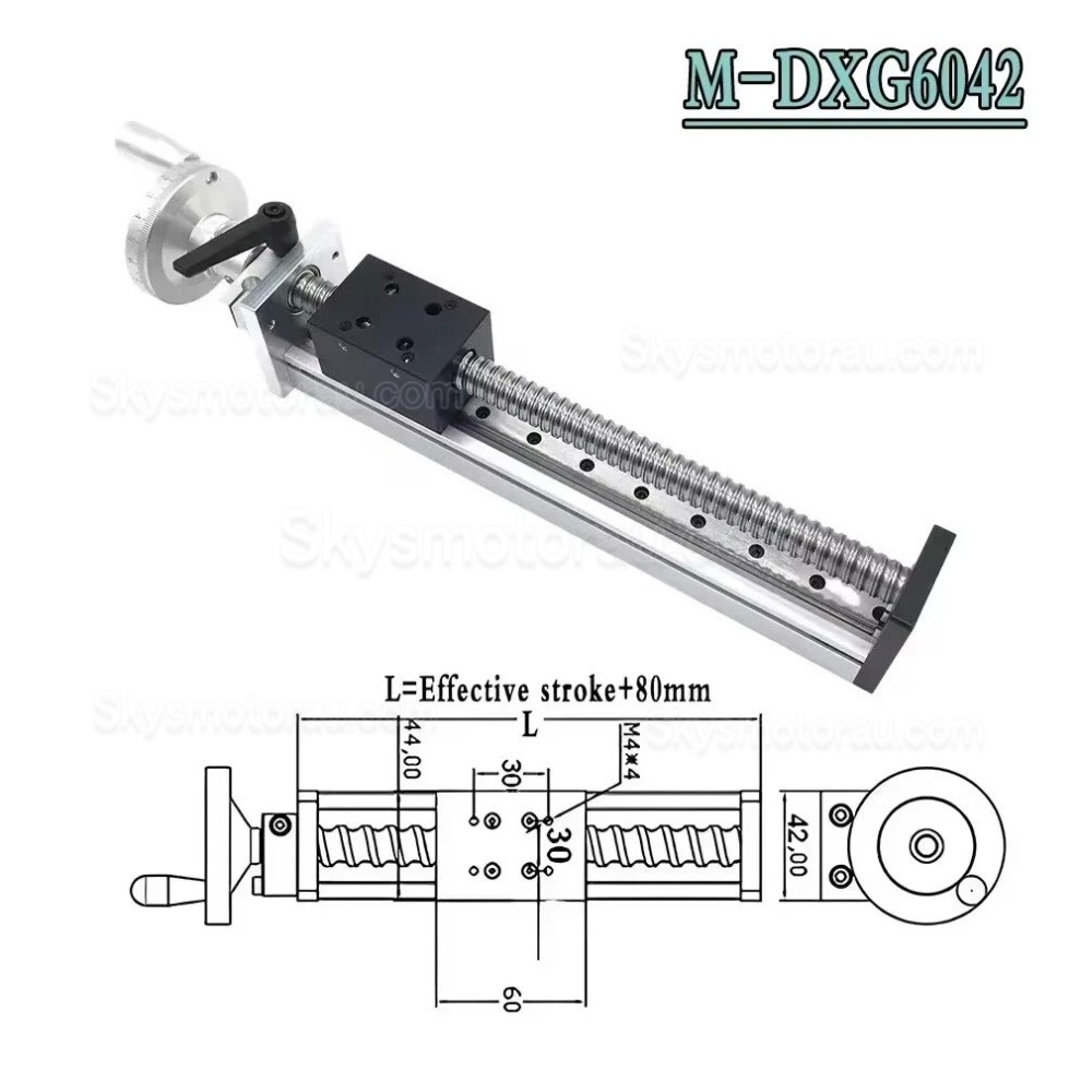 Manual Linear Slides Actuator OSP001605 Linear Ball Screw Module CNC Slide Table with Handwheel