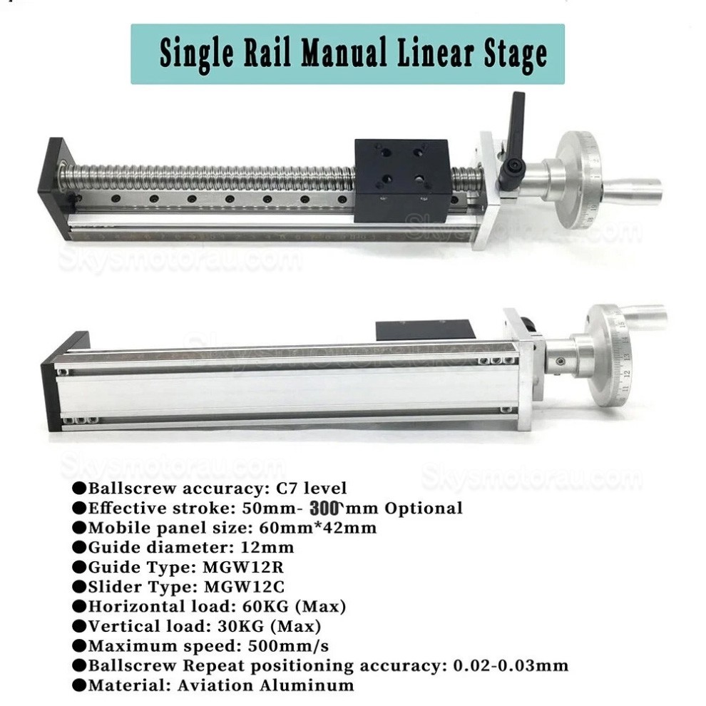 Manual Linear Slides Actuator OSP001605 Linear Ball Screw Module CNC Slide Table with Handwheel