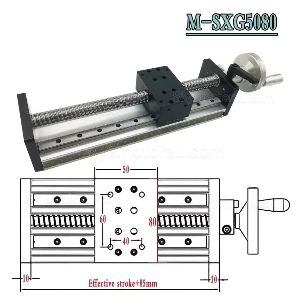 Manual Linear Slides Actuator OSP001605 Linear Ball Screw Module CNC Slide Table with Handwheel