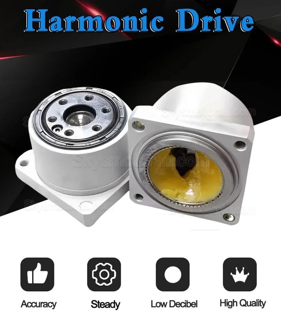 MINIS/MINIF Series Harmonic Stepper Motor with Ratio 30:1/50:1/100:1 Harmonic Gearbox