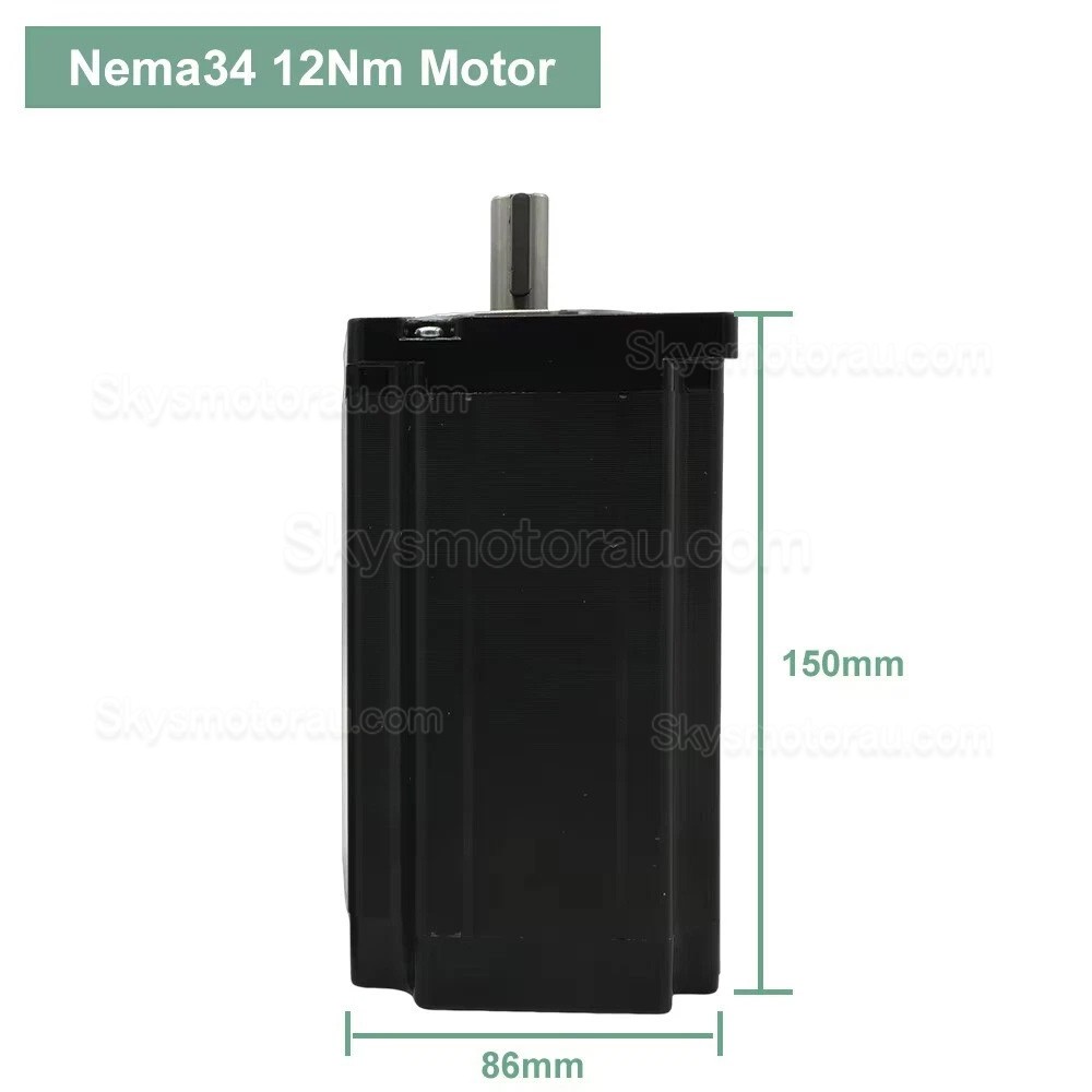 Nema 34 Stepper Motor Kit 86BYGH9945A3J14 + EC3522 with 4.5/8.5/12Nm Stepper Motor & EC3522 Stepper Driver