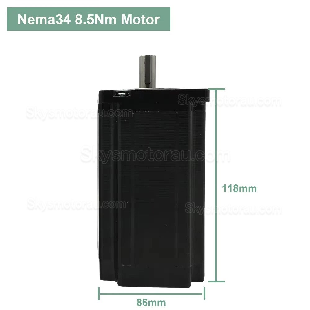 Nema 34 Stepper Motor Kit 86BYGH9945A3J14 + EC3522 with 4.5/8.5/12Nm Stepper Motor & EC3522 Stepper Driver