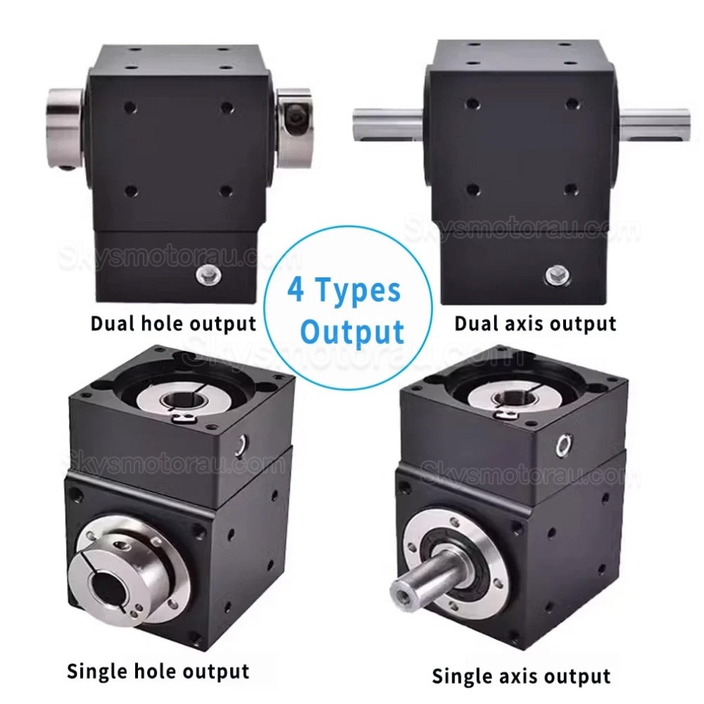 Nema 17 Right Angle Commutator 90 Degree Bevel Gearbox 2:1/3:1/5:1 for Nema 17 Stepper Motor