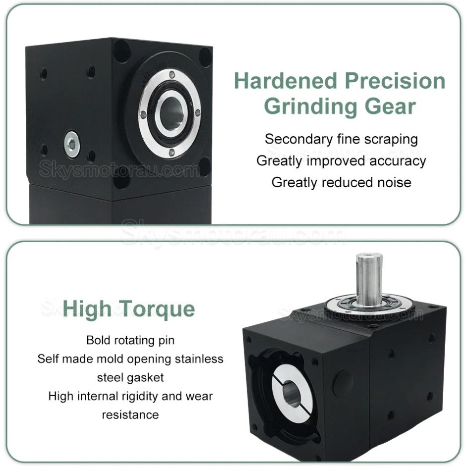 Nema 17 Right Angle Commutator 90 Degree Bevel Gearbox 2:1/3:1/5:1 for Nema 17 Stepper Motor