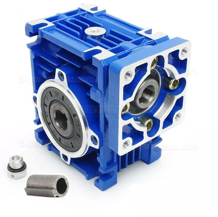NMRV030 Worm Worm Drive Gearbox Ratio 10:1 15:1 20:1 25:1 30:1 40:1 for Nema23 Stepper Motor / Servo Motor